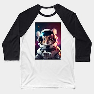 Micromouse Mission: Adorable Astronaut Mouse Adventure Baseball T-Shirt